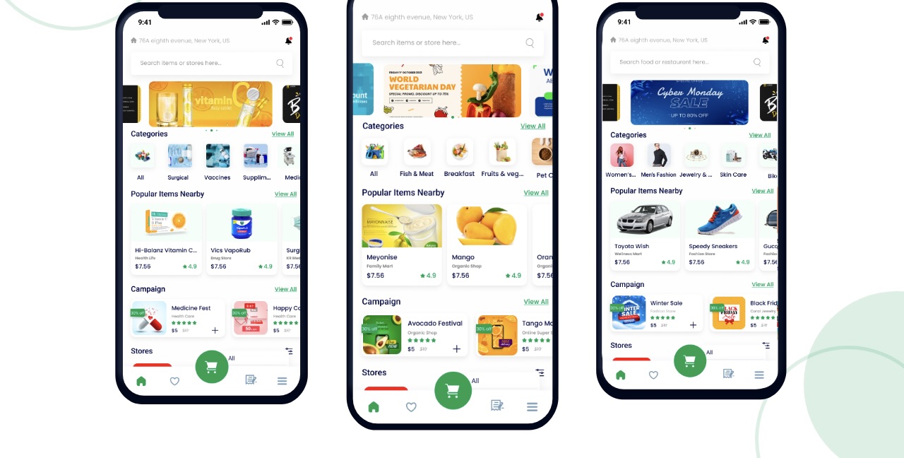 All In One Ecommerce, Grocery, and Food delivery system