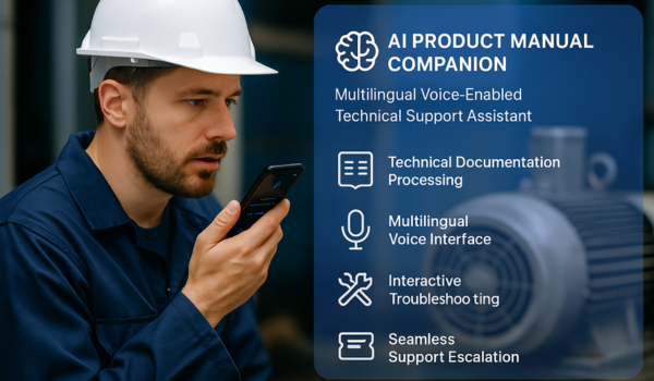 AI Product Manual Companion Multilingual Voice-Enabled Technical Support Assistant